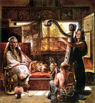 unknow artist Arab or Arabic people and life. Orientalism oil paintings  530